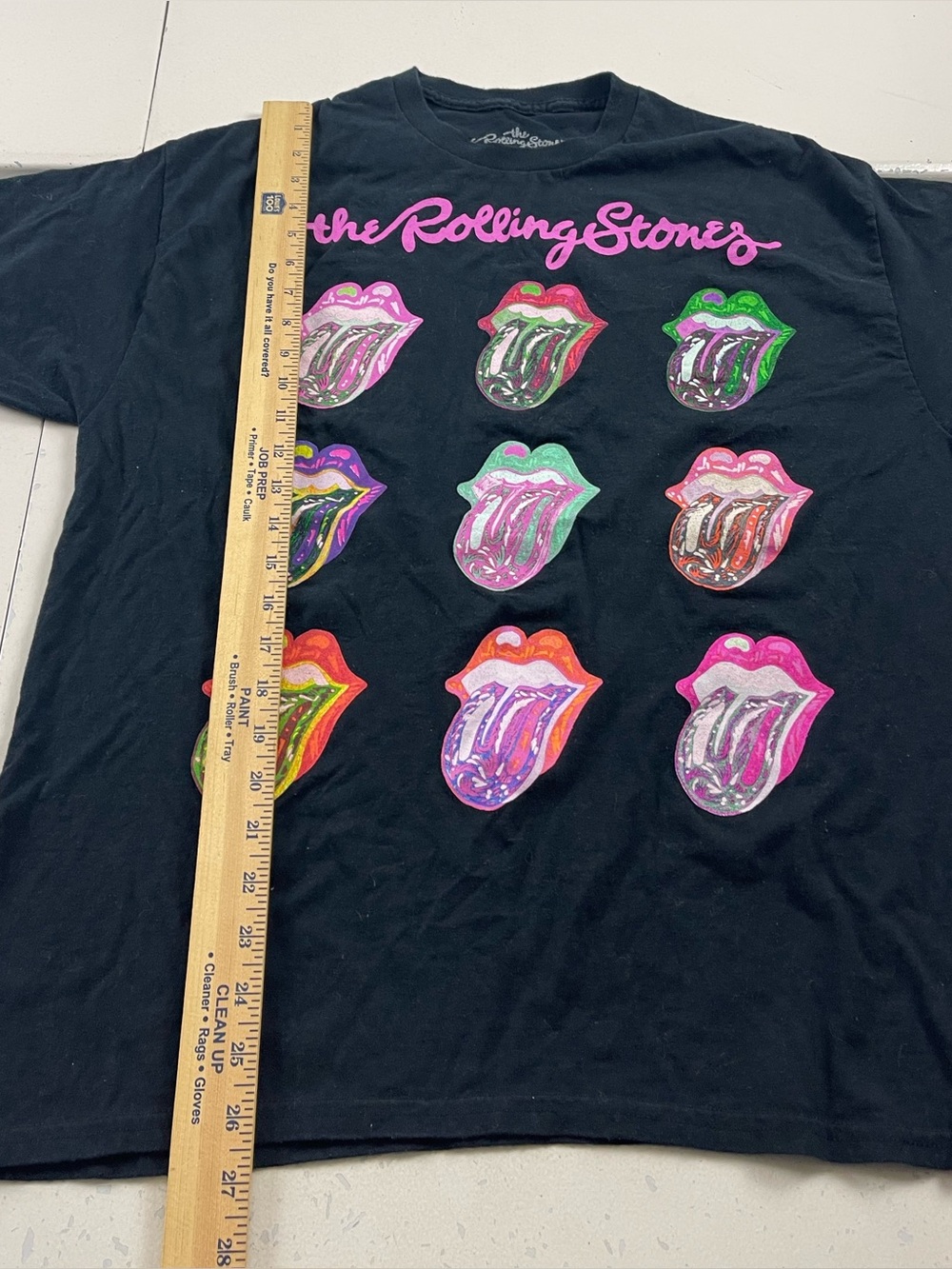 Rolling Stones TShirt Women Size Large Black